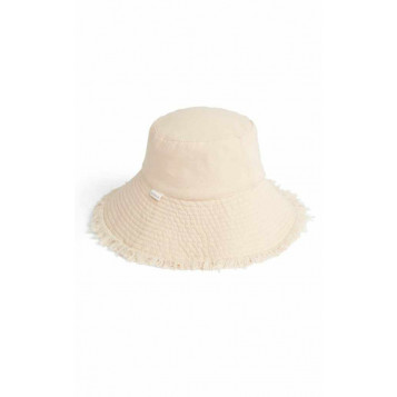 Fringe Bucket Hat : Natural