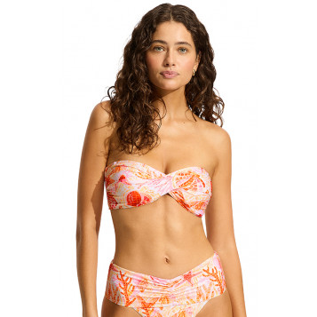 La Mer Twist Bandeau : White
