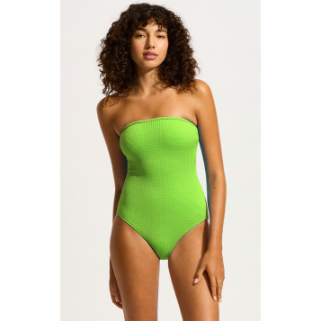 Sea Dive Bandeau One Piece : Jasmin Green