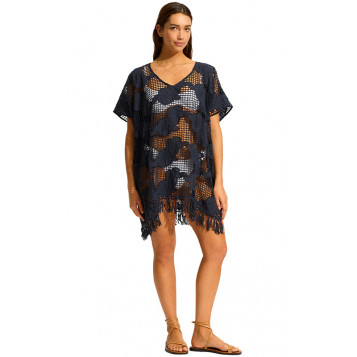 Mesh Kaftan : True Navy