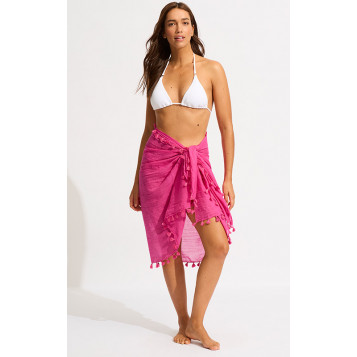 Cotton Gauze Sarong : Hot Pink