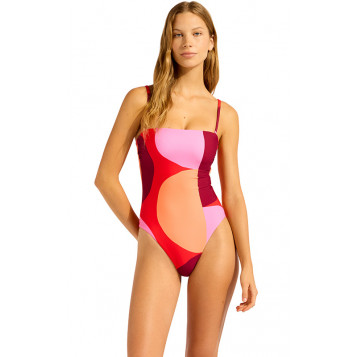 Sorrento DD Bandeau One Piece : Flame