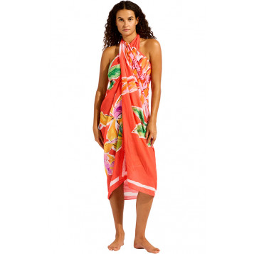 Hothouse Floral Sarong : Summer Melon