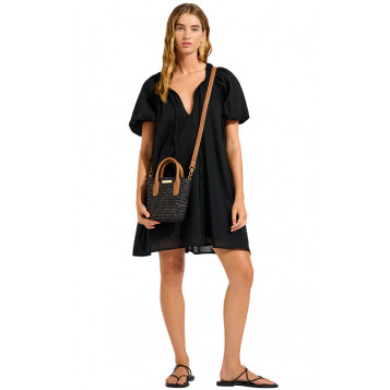 Micro Tote Bag : Black