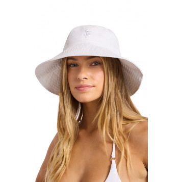 Washed Bucket Hat : White