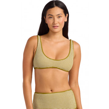 Scoop Neck Bikini Top : Guacamole