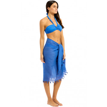 Cotton Gauze Sarong : Sapphire