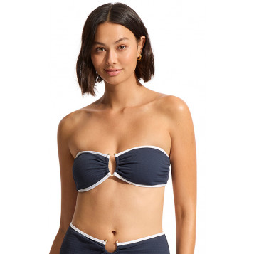 Beach Bound Ring Front Bandeau : True Navy