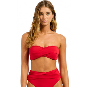 Collective Twist Bandeau : Cosmo Red