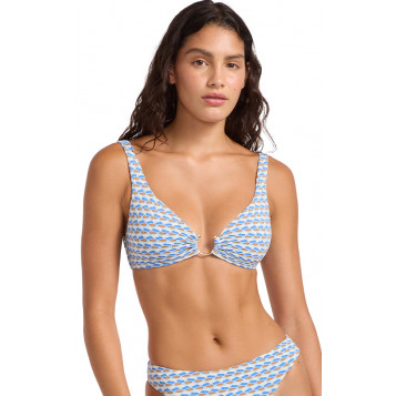 Mala Ring Front Tank : Powder Blue