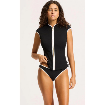 Beach Bound Cap Sleeve Sunvest : Black